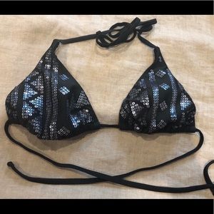 Sequin bikini top